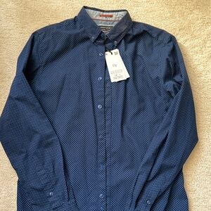Denim & Flower Navy Microdot Button-Down Shirt